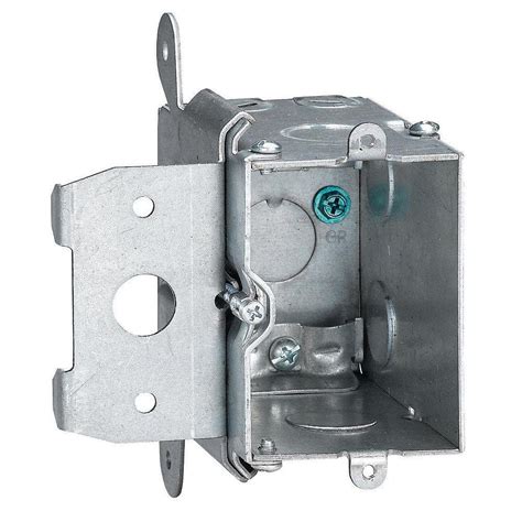 single gang junction box metal|single gang electrical outlet box.